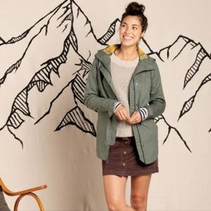 Toad and Co Tangerine Falls Green Parka Small